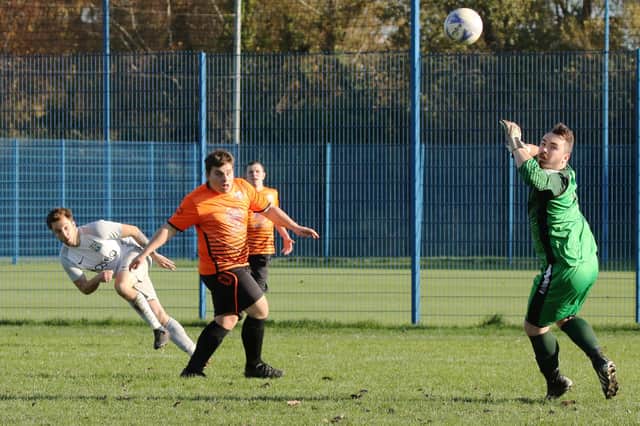 Watersedge (white) score against Jubilee Reserves. Picture: Kevin Shipp