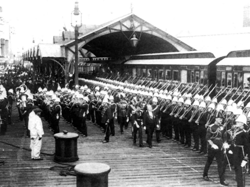 A special arrival at the South Railway Jetty
Picture: Barry Cox collection