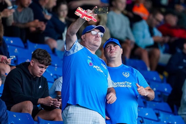 More selfies as supporters got to see their side in league action for the first time since April.