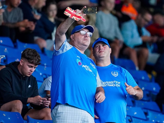 More selfies as supporters got to see their side in league action for the first time since April.