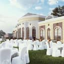 A CGI of the proposed 'amenities building' at the Royal Marines Museum hotel in Portsmouth