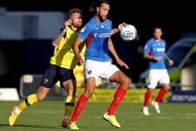 Christian Burgess in his final Pompey game. Photo by Michael Steele/Getty Images