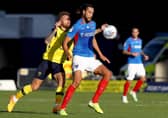 Christian Burgess in his final Pompey game. Photo by Michael Steele/Getty Images