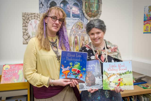 Organisers of the event librarian Gemma Wiley and English lead teacher, Kelly Horsley.   
Picture: Habibur Rahman