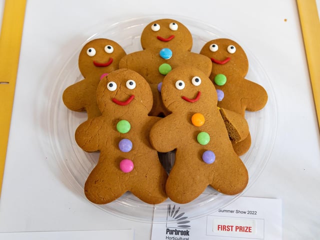 First prize despite a medical mishap in the baking category. Picture: Mike Cooter (210822)