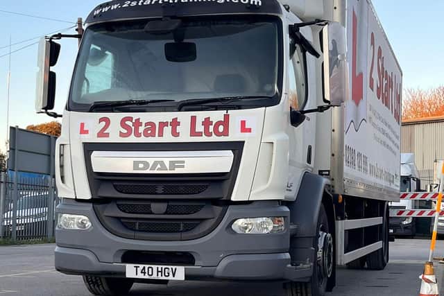 Category C Truck On Tarmac At Portsmouth
