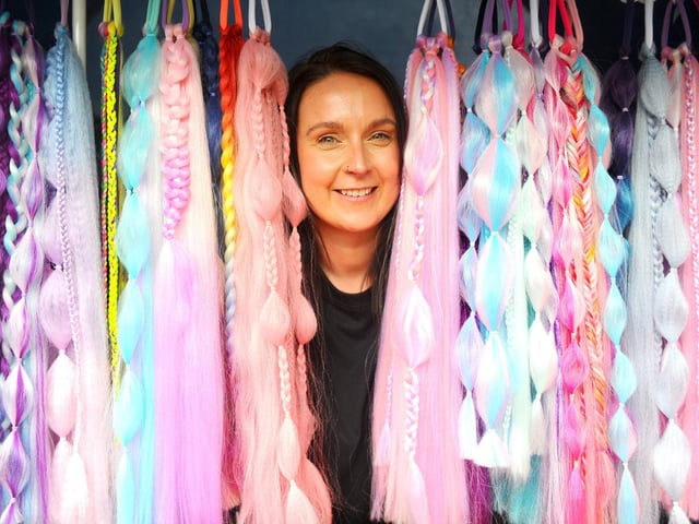 St Mary's Church in Fratton, May Fayre took place on bank holiday Monday, May 6, 2024.Pictured is: Kelly Hayden of Kelisa Hair in Fareham.Picture: Sarah Standing (060524-8517)