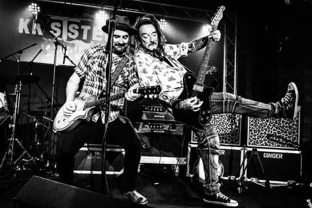 Ginger Wildheart and The Sinners live. Picture by Chris Hill Photography