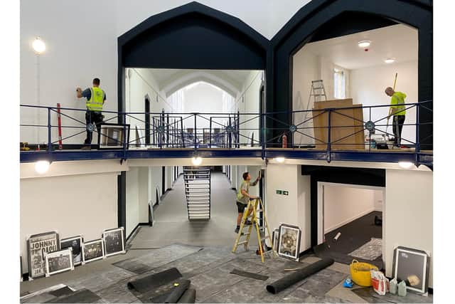 Part of a series of pictures inside Kingston Prison taking during work to redevelop the building as a residential block in 2021-22 - 'Old Portsmouth Gaol'. Picture by Grant Capstick Photography