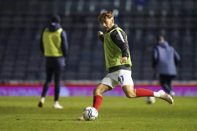 Left-back Harvey Hughes makes his Pompey debut against Crystal Palace Under-21s tonight. Picture: Jason Brown/ProSportsImages