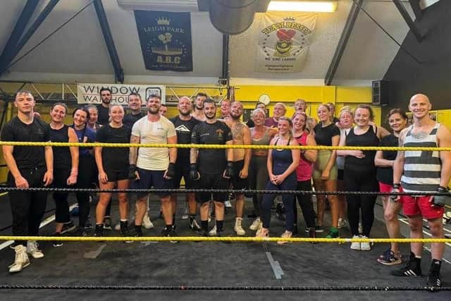 Members of the Team Bessey Boxing Club in Leigh Park