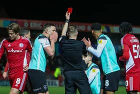 Colby Bishop is shocked at Joe Pigott's Accrington dismissal.