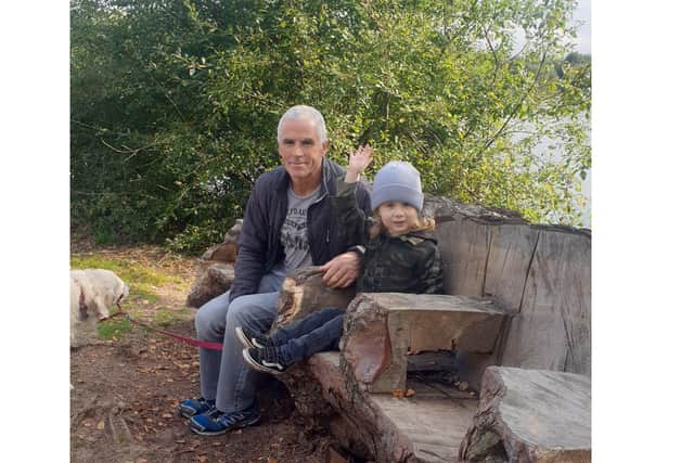 Alan Parr with his grandson Hunter.