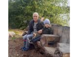 Alan Parr with his grandson Hunter.