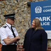 Donna Jones at the opening of the Park Gate police station