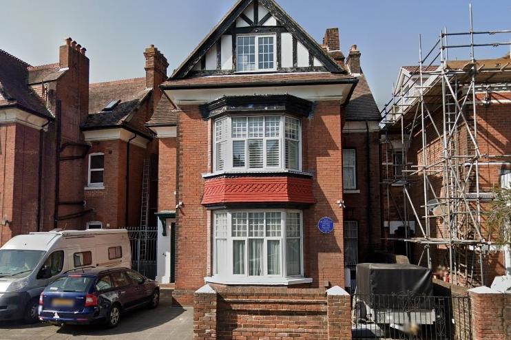Renaissance historian Dame Frances A Yates has a blue plaque at the house where she was born at 53 Victoria Road North, Southsea