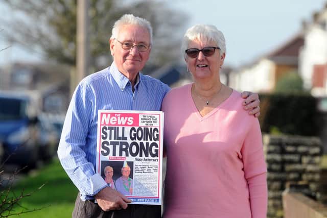 Brian Tame (71) and his wife Gwen (68) from Portchester, celebrated their Golden Wedding Anniversary on Friday, January 15.
Picture: Sarah Standing (150121-763)