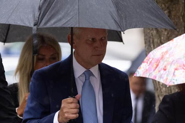 Former talk show host Jeremy Kyle arriving at Winchester Coroner's Court Pic: Jordan Pettitt/PA Wire