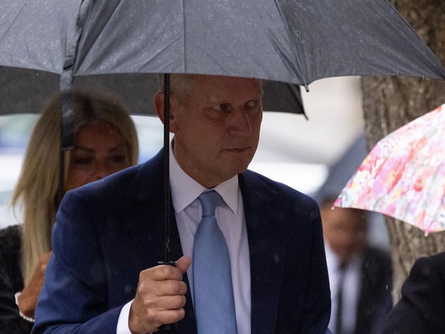Former talk show host Jeremy Kyle arrives at Winchester Coroner's Court, Hampshire, where he is due to give evidence in the inquest into the death of 63-year-old Steve Dymond, who is believed to have killed himself seven days after filming for the ITV's The Jeremy Kyle Show, in May 2019. Picture date: Thursday September 5, 2024. Pic: Jordan Pettitt/PA Wire