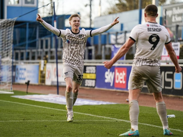 Paddy Lane gave the 1,848 travelling Pompey fans something to change with his cool finish on 62 minutes