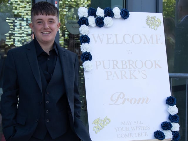 Pupils arriving at the Prom