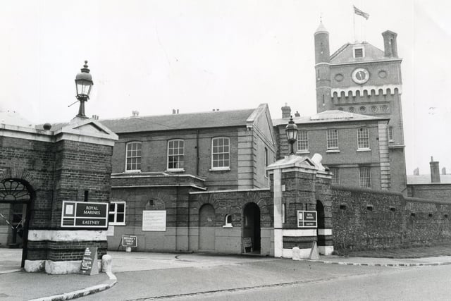 Royal Marines Barracks, Eastney in June 1985. The News PP4668