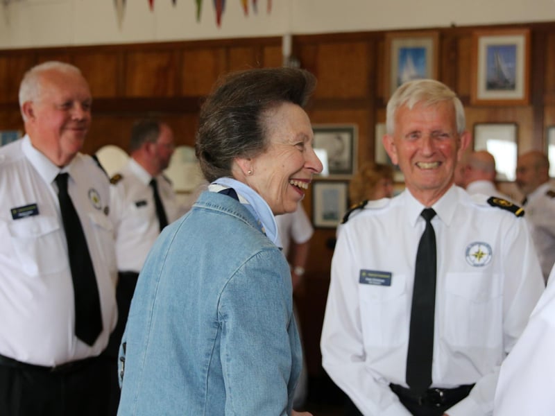The princess meets with Stephen Hand, Peter Christmas, watchkeeper
