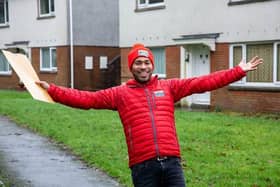 People’s Postcode Lottery ambassador, Danyl Johnson, was delighted to inform seven lucky residents about their windfall.