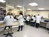 Staff at Waterlooville-based The WestGroup manufacturing parts for ventilators.