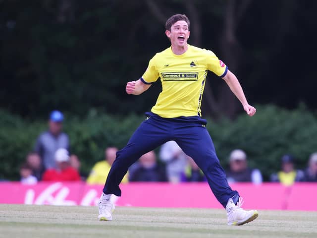 John Turner took 3-17 as Hampshire thrashed T20 Blast South group leaders Surrey at The Oval. Picture: James Chance/Getty Images