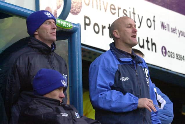 Jim Duffy (right) was Graham Rix's assistant at Pompey from February 2001 until January 2002