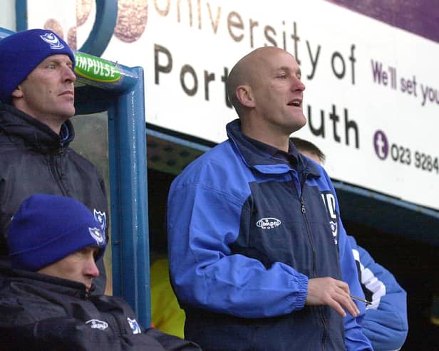 Jim Duffy (right) was Graham Rix's assistant at Pompey from February 2001 until January 2002