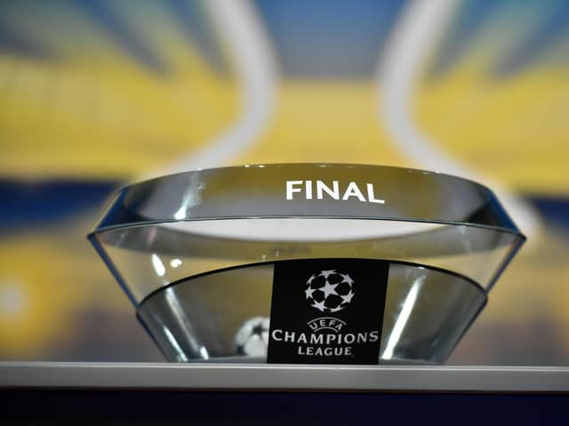 Champions League draw. Picture: FABRICE COFFRINI/AFP via Getty Images
