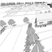 An artist's impression of the planned new pavilion on the King George V playing fields in Cosham
From council papers