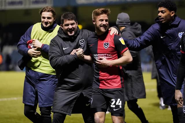 Michael Jacobs has been given Pompey's winner against Gillingham. (Picture: Jason Brown)