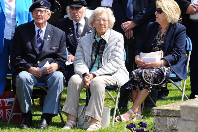 The annual D-Day memorial service took place at the D Day Stone near Canoe Lake, Southsea, on Thursday, June 6, 2024, to commemorate 80 years. Picture: Sarah Standing (060624-437)