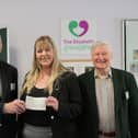 l to r Maurice Dymott, Joanne Bent and Roger Castle