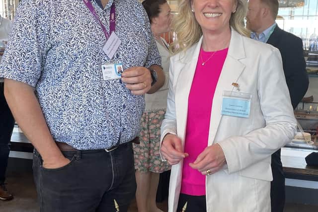 Professor David Hutchinson PhD FRSA FRGS, Professor of Global Environmental Solutions at the University of Portsmouth and Leann Collins from the Association of British Columbia Marine Industries (ABCMI)