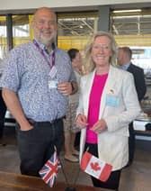 Professor David Hutchinson PhD FRSA FRGS, Professor of Global Environmental Solutions at the University of Portsmouth and Leann Collins from the Association of British Columbia Marine Industries (ABCMI)
