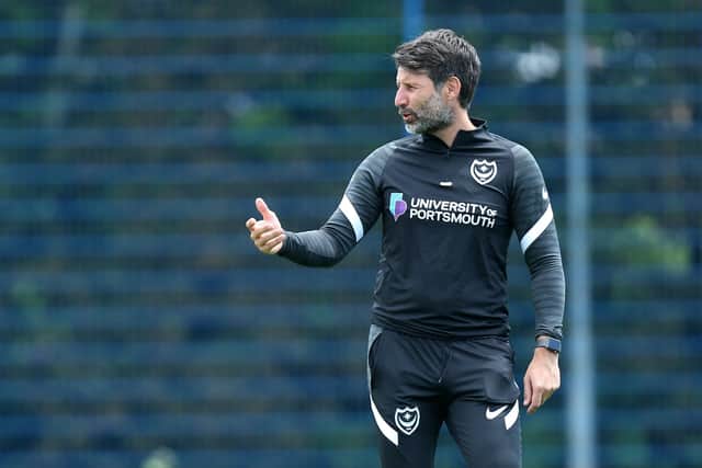 Pompey head coach Danny Cowley. Picture: Chris Moorhouse