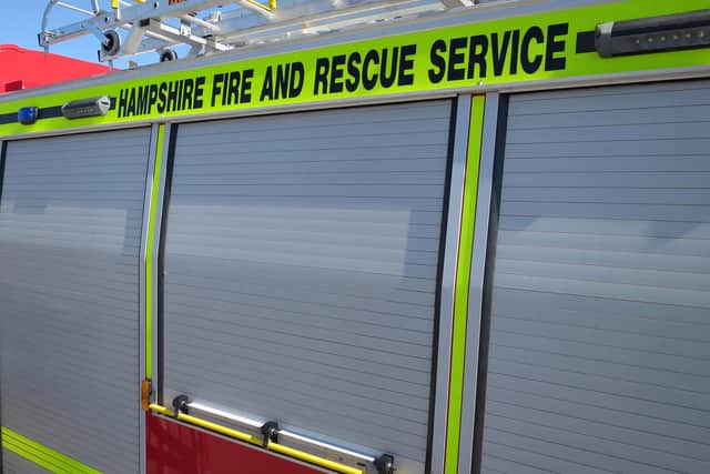 Hampshire police are investigating a suspicious fire in a flat
