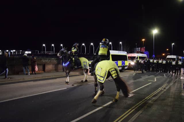 Heavy police presence for Portsmouth v Millwall match on Tuesday evening