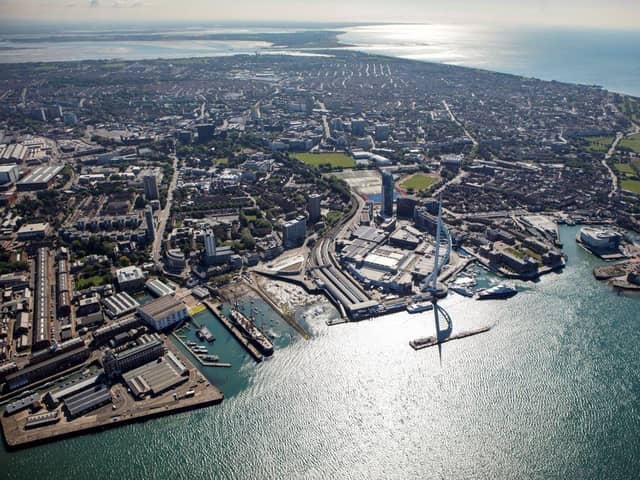 Aerial of Portsmouth