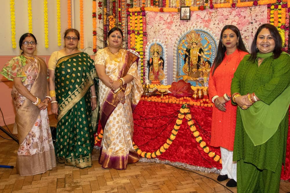 Durga Puja, Portsmouth's largest Hindu festival of the year, taking place at St Wilfrid's Church, Fratton. Photo by Alex Shute