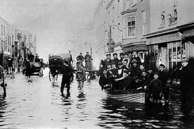 Flooding in Broad Street 1905
