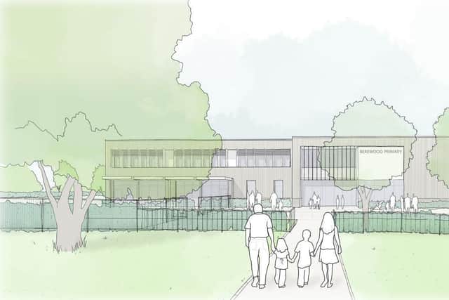 An artist's impression of the new primary school in the Berewood estate. Picture: Hampshire County Council