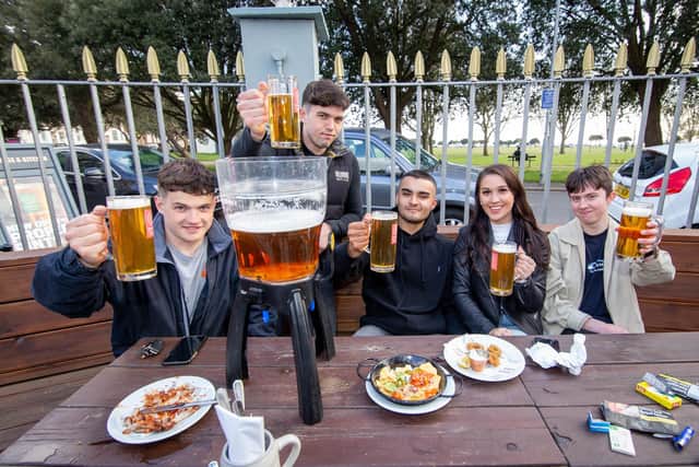 Matt Nicholson, Max Hickman, Ethan Phillips, Katherine Watts and Dexter Richardson at Brewhouse, Southsea.
Picture: Habibur Rahman