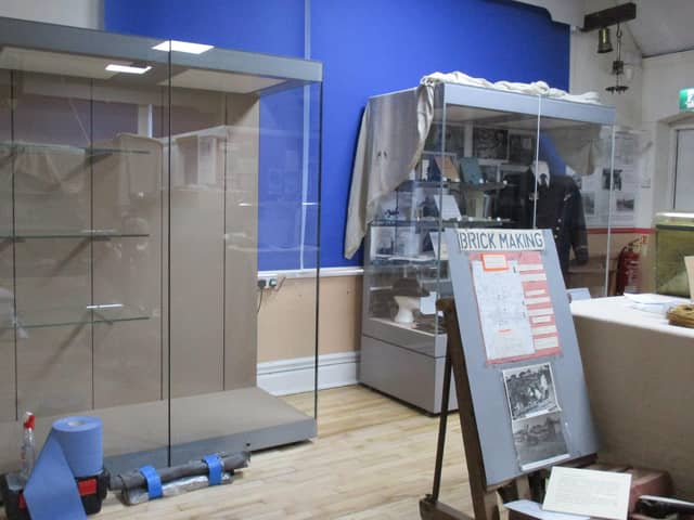 New display cabinet at Emsworth Museum