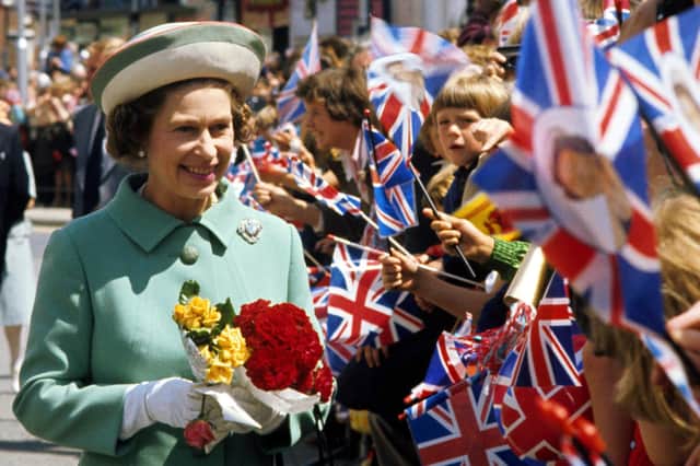 The Queen on a walkabout in Portsmouth during her Silver Jubilee tour of Great Britain in June 1977. Picture: PA