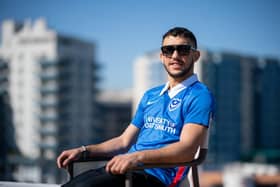 Mikey McKinson wears his Pompey shirt during interviews in Gibraltar today ahead of this weekend's WBO Global title fight against Chris Kongo. Picture By Dave Thompson (Matchroom Boxing).